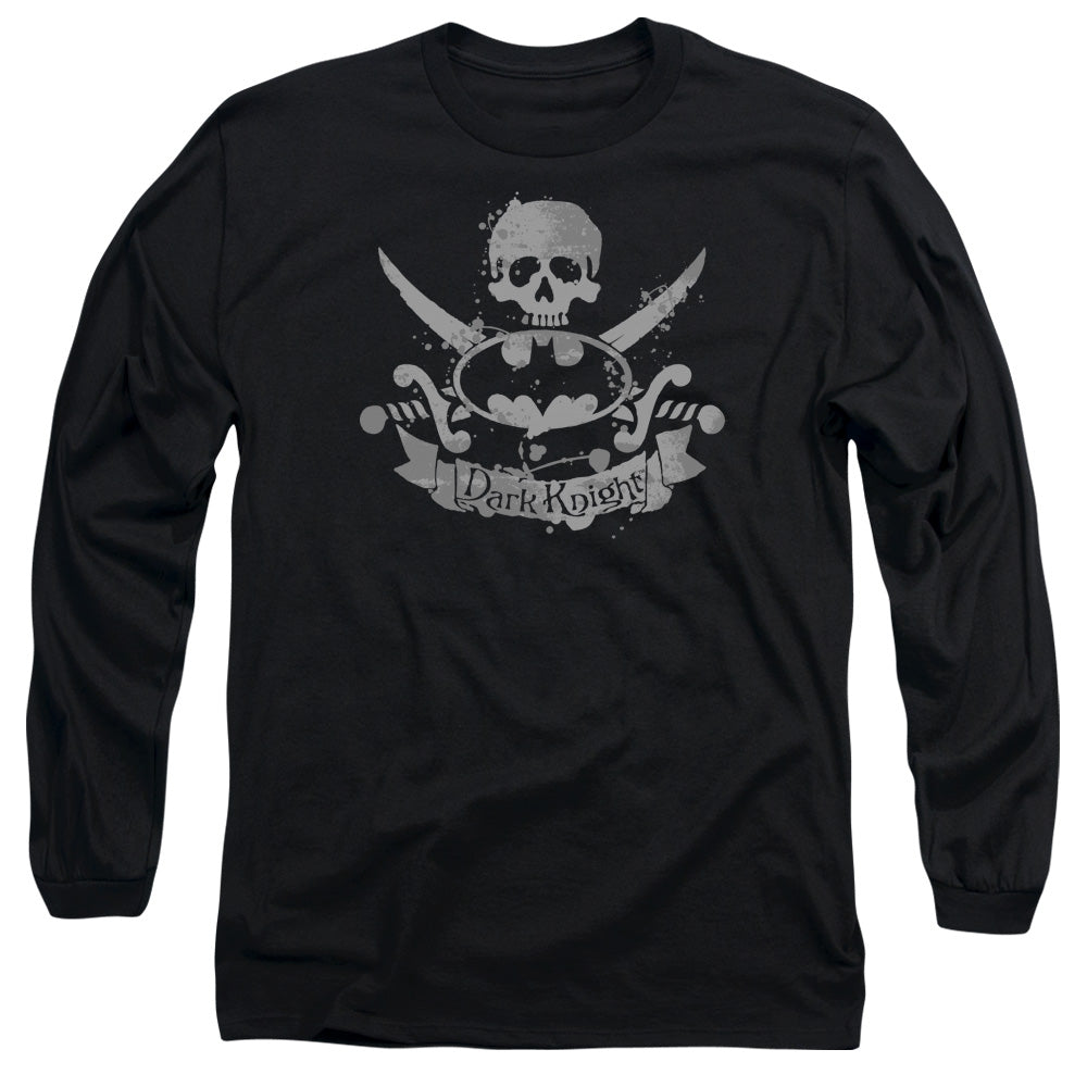 Batman - Dark Pirate - Long Sleeve Adult 18/1 - Black T-shirt