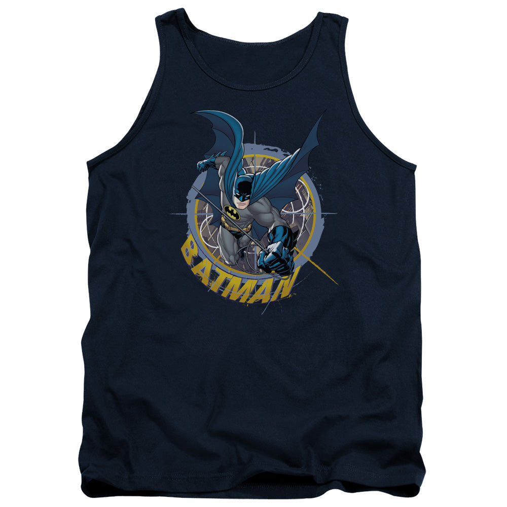 Batman - In The Crosshairs - Adult Tank - Navy