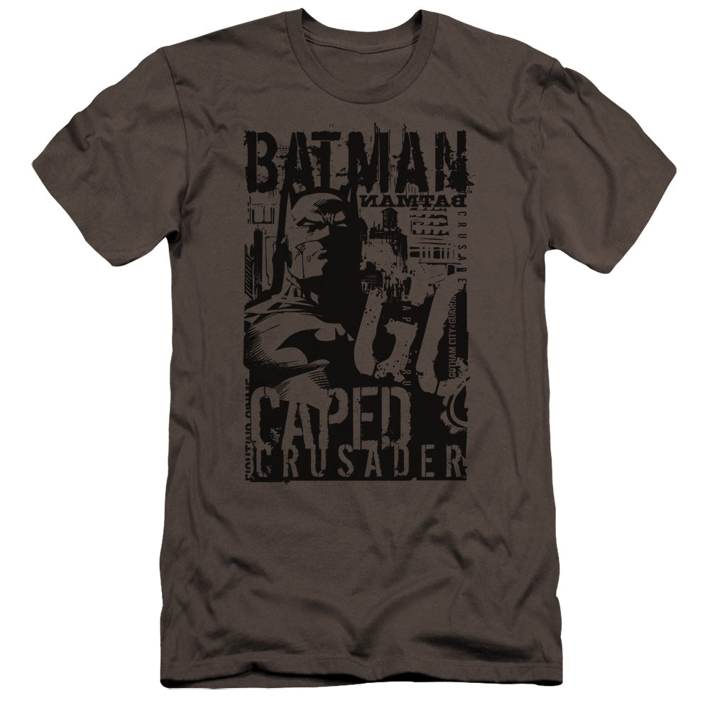 Batman - Caped Crusader-premuim Canvas Adult Slim Fit 30/1 - Charcoal