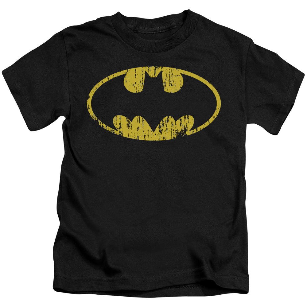 BATMAN CLASSIC LOGO DISTRESSED - S/S JUVENILE 18/1 - BLACK - T-Shirt