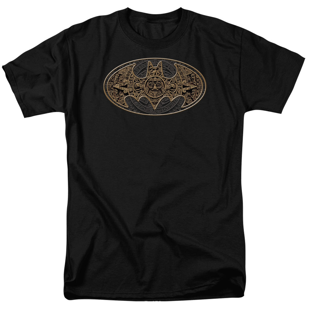 Batman - Aztec Bat Logo - Short Sleeve Adult 18/1 - Black T-shirt
