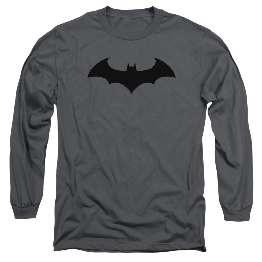 Batman - Hush Logo - Long Sleeve Adult 18/1 - Charcoal T-shirt