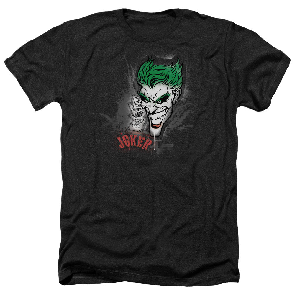Batman - Joker Sprays The City - Adult Heather-black