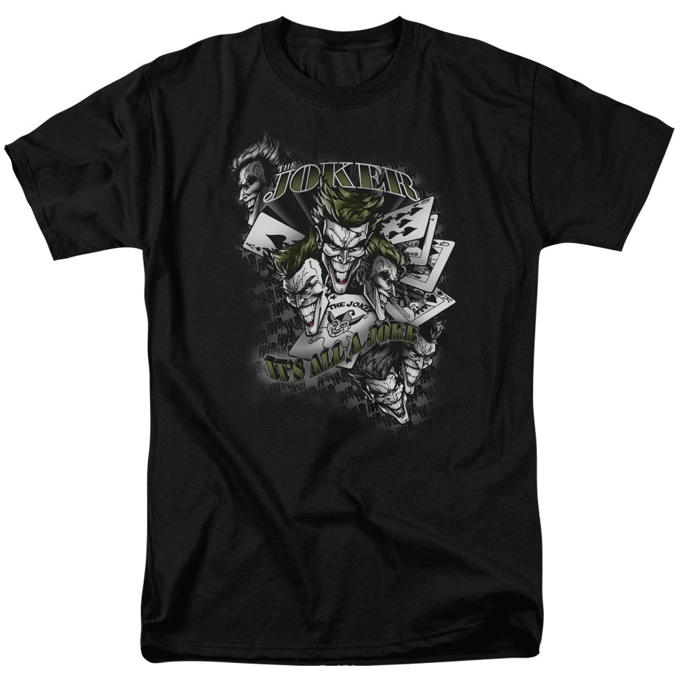 Batman - Its All A Joke - Short Sleeve Adult 18/1 - Black T-shirt