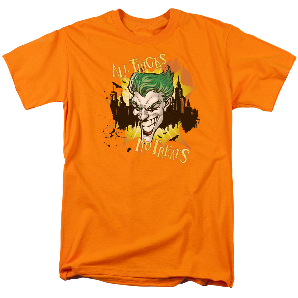 Batman - All Tricks No Treats - Short Sleeve Adult 18/1 - Orange T-shirt