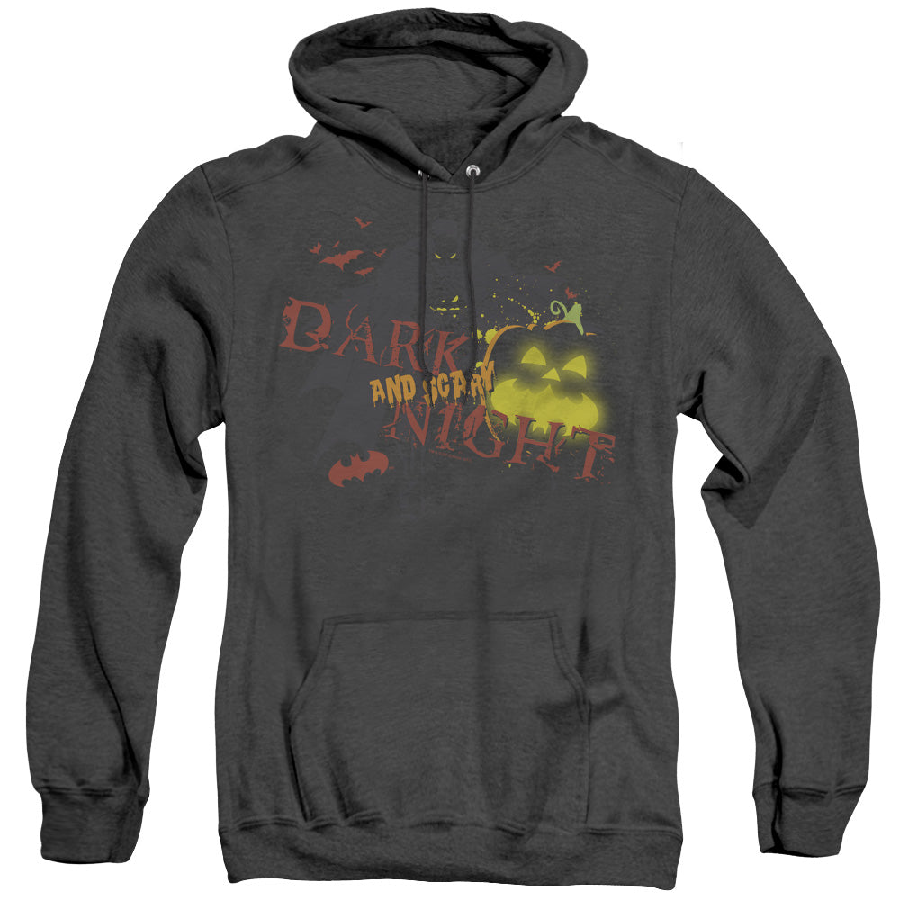 Batman - Dark And Scary Night - Adult Heather Hoodie - Black