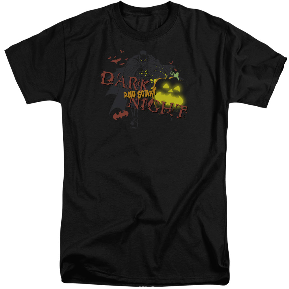 Batman - Dark And Scary Night - Short Sleeve Adult Tall - Black T-shirt