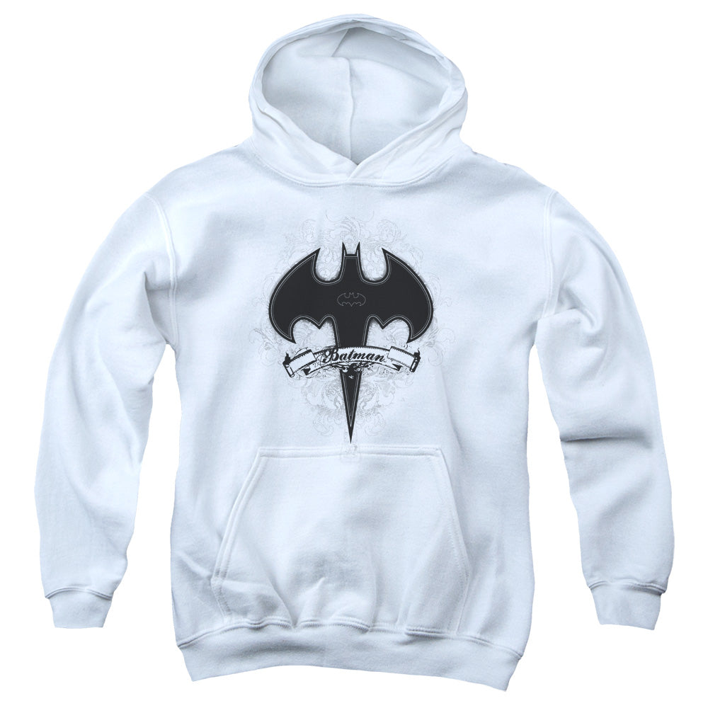 Batman - Gothic Gotham - Youth Pull-over Hoodie - White