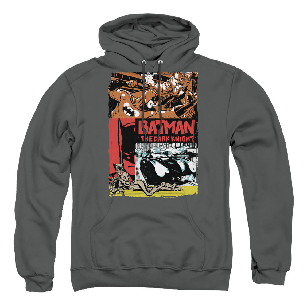 Batman - Old Movie Poster - Adult Pull-over Hoodie - Charcoal