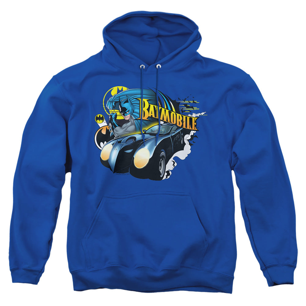Batman - Batmobile - Adult Pull-over Hoodie - Royal Blue