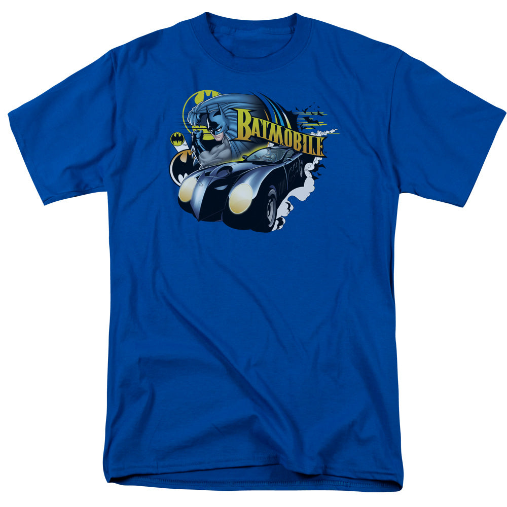 Batman - Batmobile - Short Sleeve Adult 18/1 - Royal Blue T-shirt