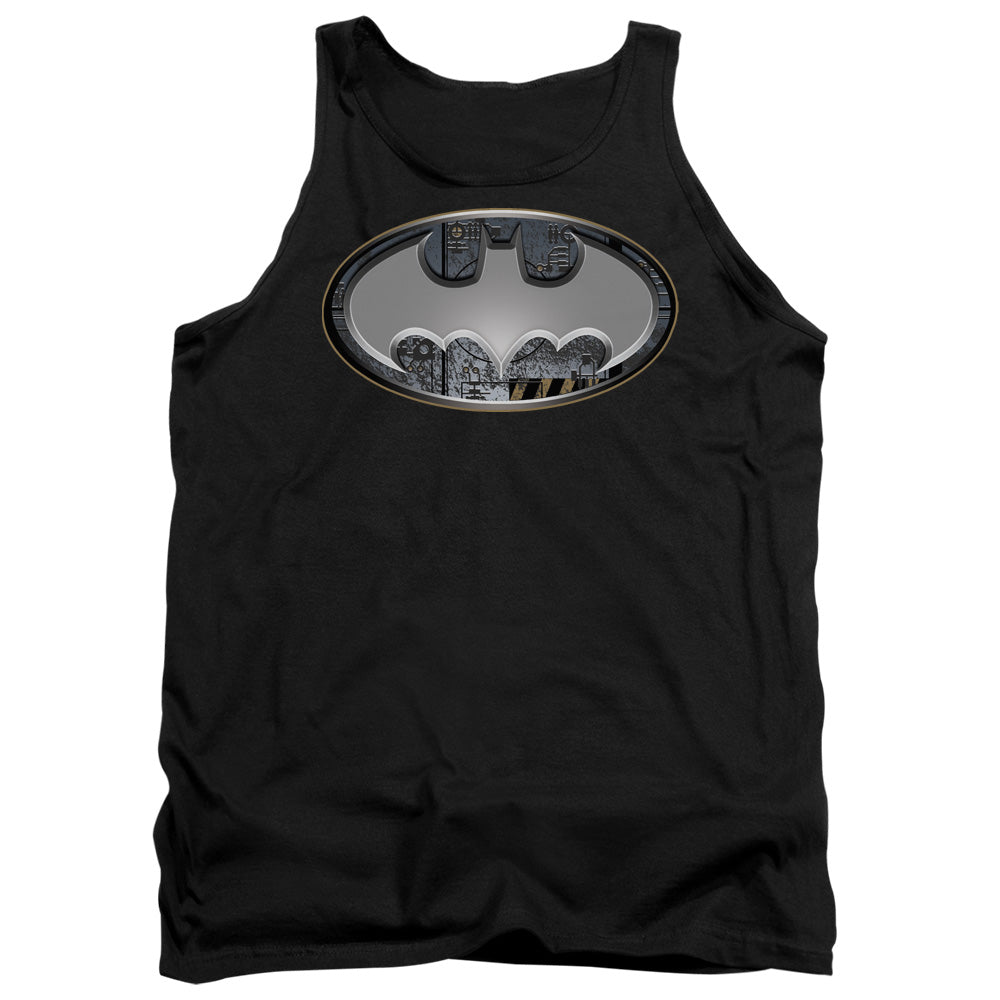 Batman - Steel Wall Shield - Adult Tank - Black