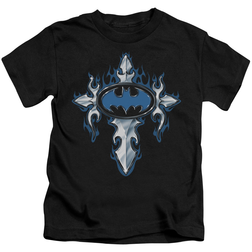 BATMAN GOTHIC STEEL LOGO - S/S JUVENILE 18/1 - BLACK - T-Shirt