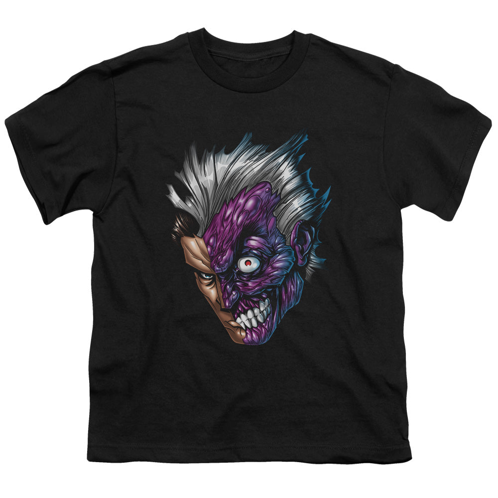 Batman - Just Face - Short Sleeve Youth 18/1 - Black T-shirt