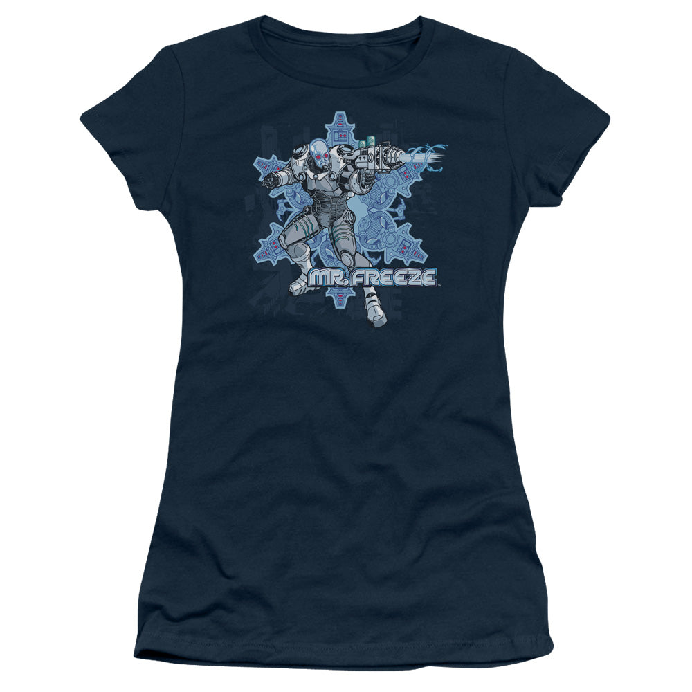 Batman - Mr Freeze - Short Sleeve Junior Sheer - Navy T-shirt