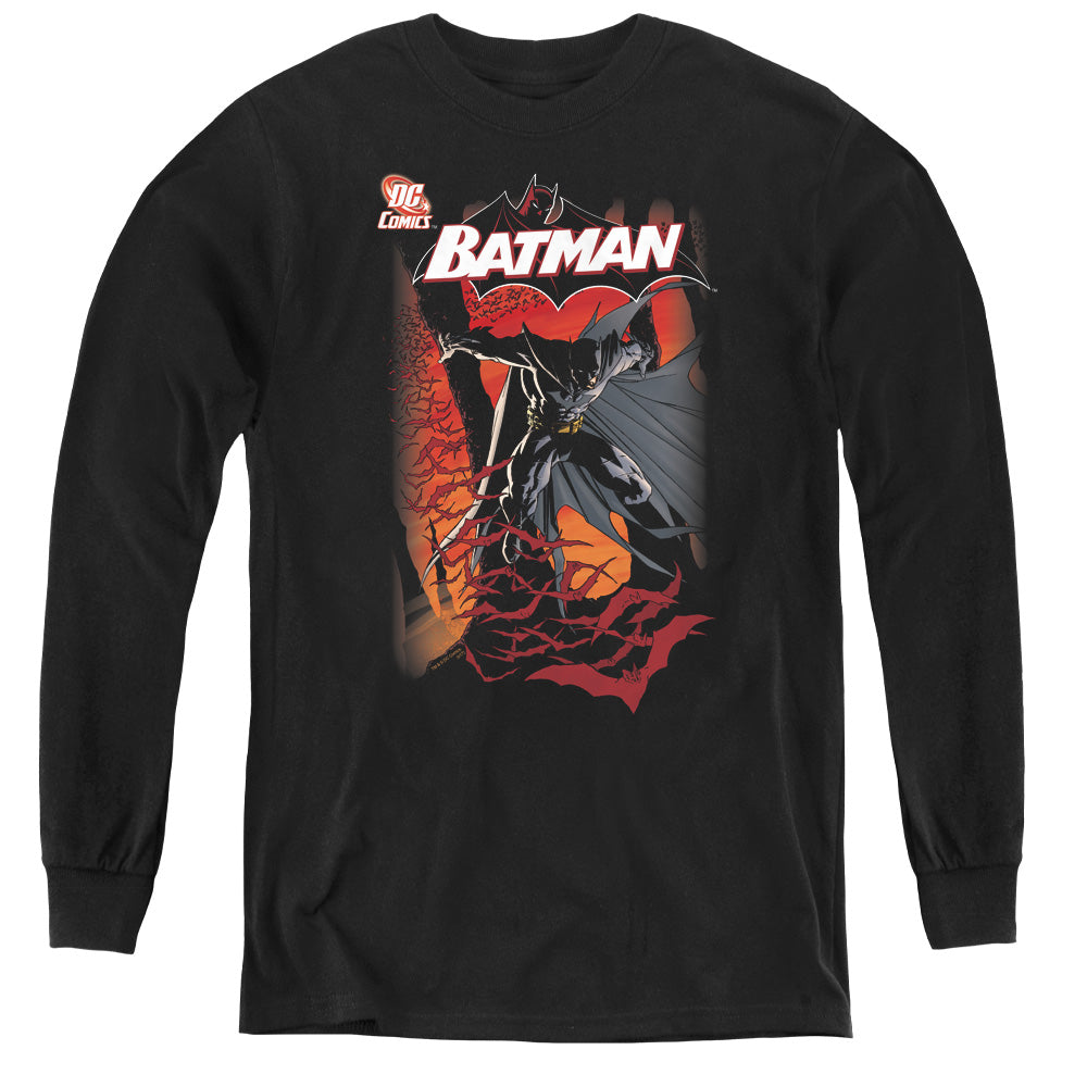 Batman - #655 Cover - Youth Long Sleeve Tee - Black
