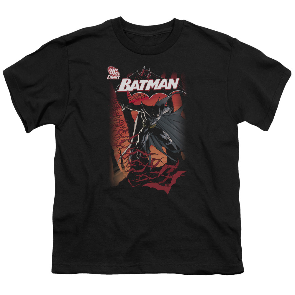 Batman - #655 Cover - Short Sleeve Youth 18/1 - Black T-shirt