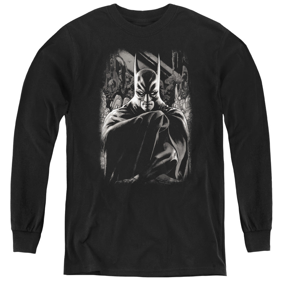 Batman - Detective 821 Cover - Youth Long Sleeve Tee - Black