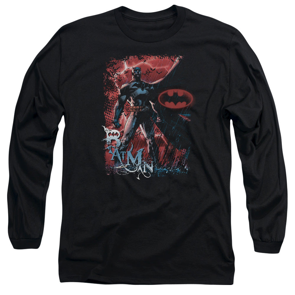 Batman - Gotham Reign - Long Sleeve Adult 18/1 - Black T-shirt