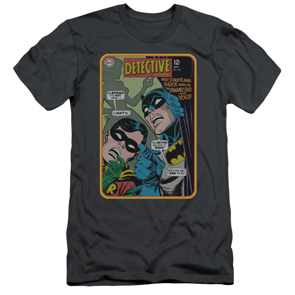 Batman - Detective #380 - Short Sleeve Adult 30/1 - Charcoal T-shirt