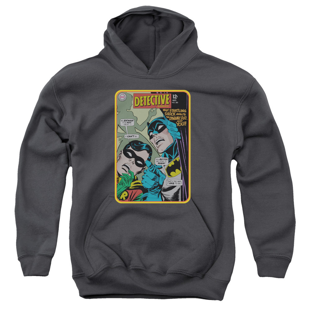 Batman Detective #380-youth Pull-over Hoodie - Charcoal