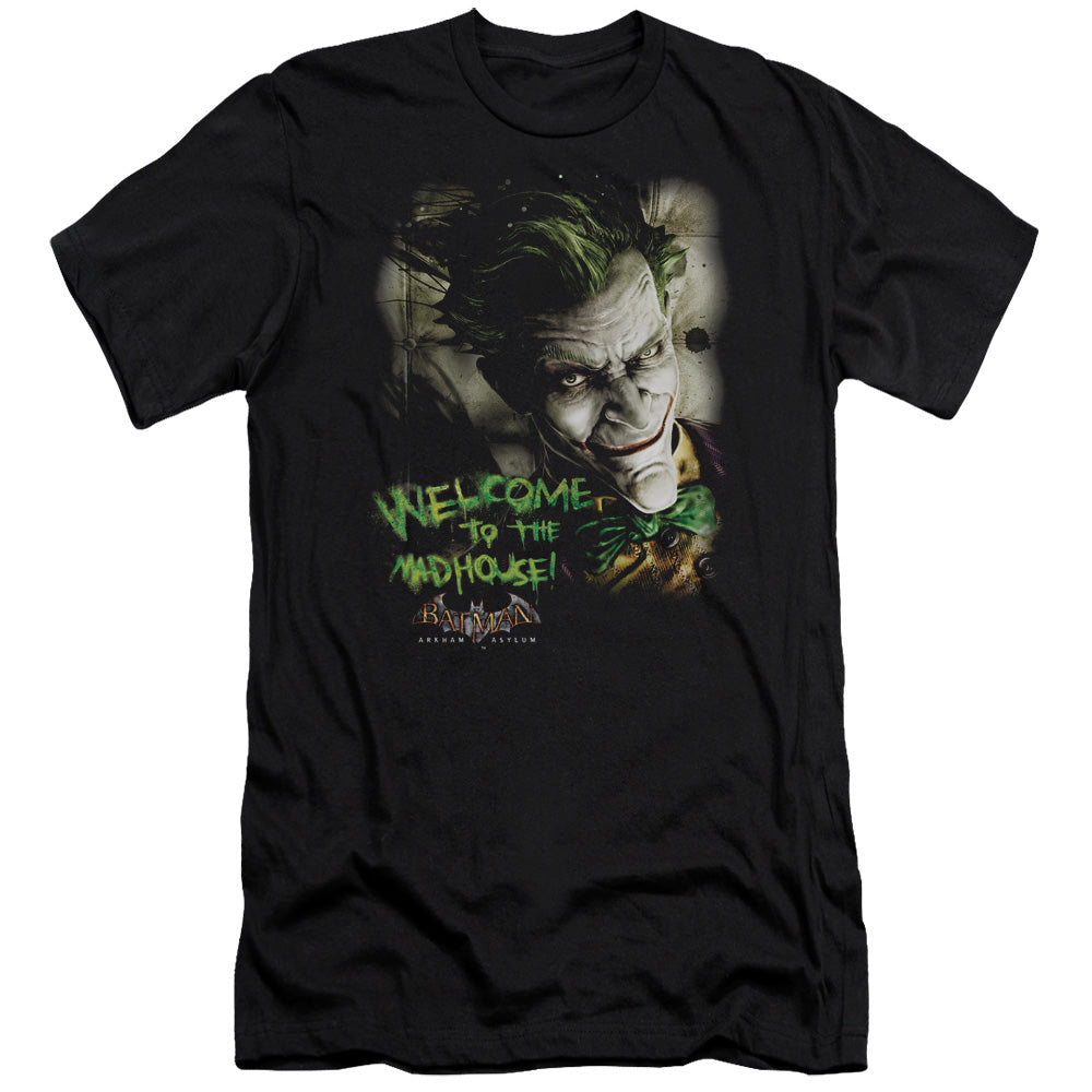Batman Aa - Welcome To The Madhouse - Short Sleeve Adult 30/1 - Black T-shirt