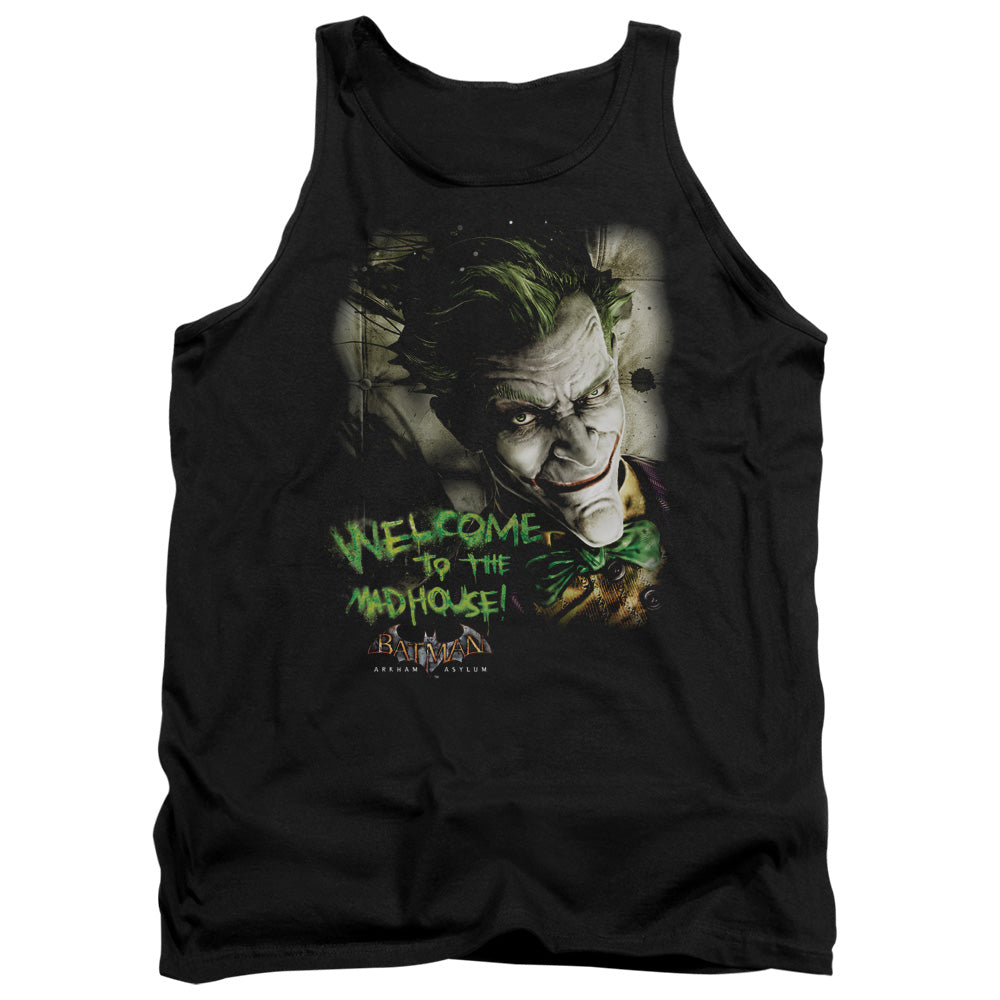 Batman Aa - Welcome To The Madhouse - Adult Tank - Black