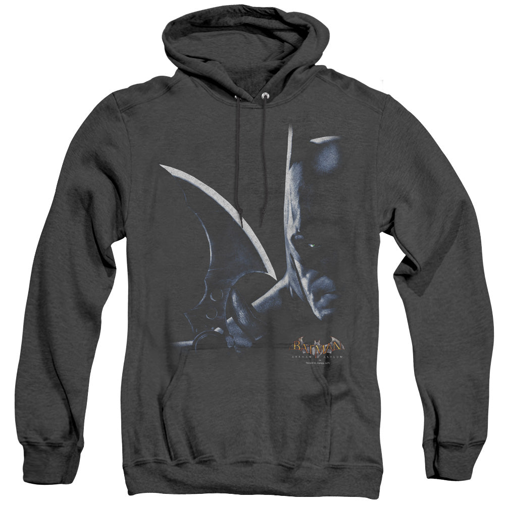 Batman Aa - Arkham Batman - Adult Heather Hoodie - Black