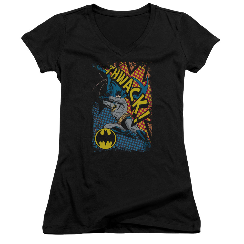 Batman - Thwack - Junior V-neck - Black