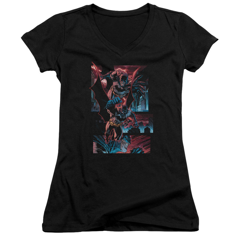 Batman - Dark Knight Panels - Junior V-neck - Black