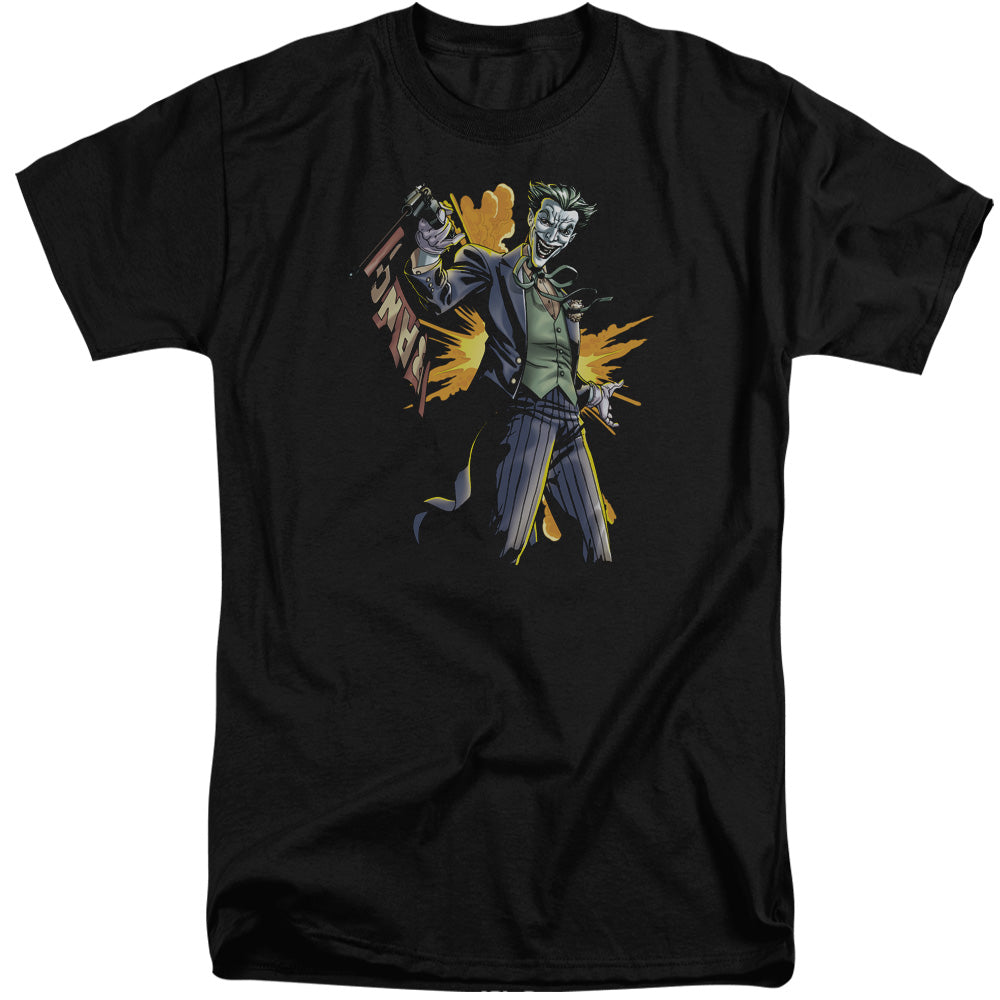 Batman - Joker Bang - Short Sleeve Adult Tall - Black T-shirt