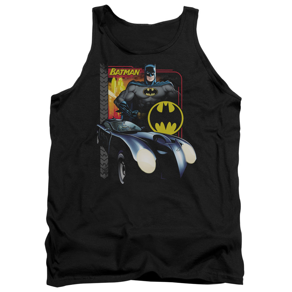 Batman - Bat Racing - Adult Tank - Black