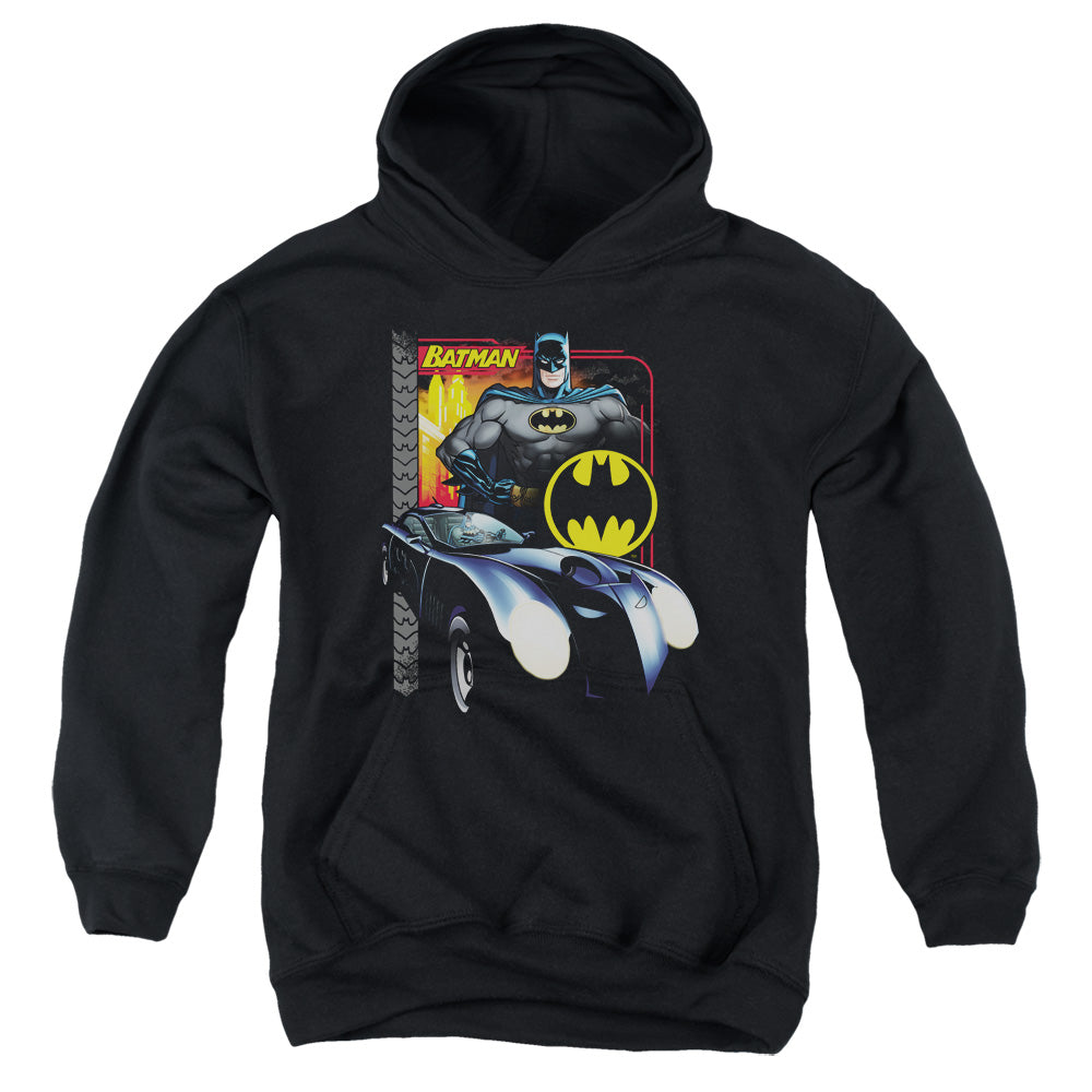 Batman - Bat Racing - Youth Pull-over Hoodie - Black