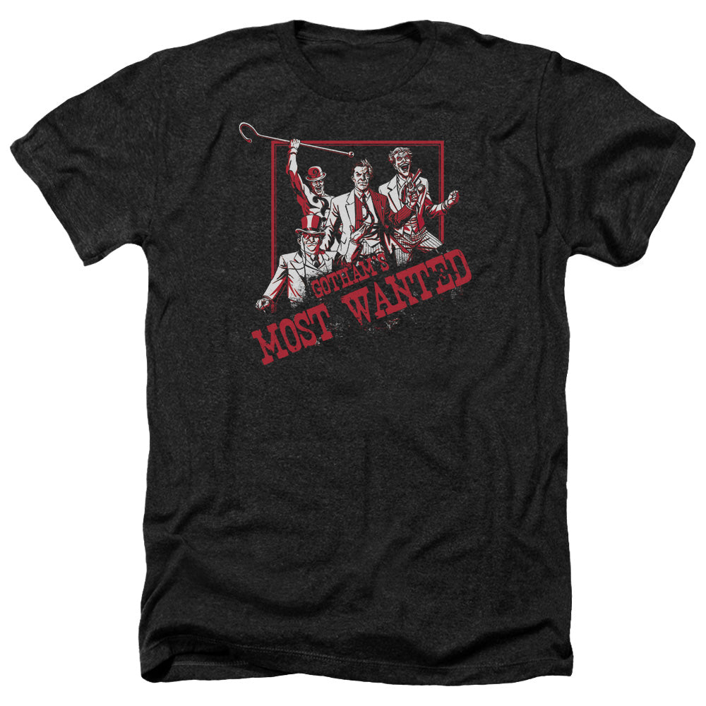 Batman - Gothams Most Wanted - Adult Heather-black