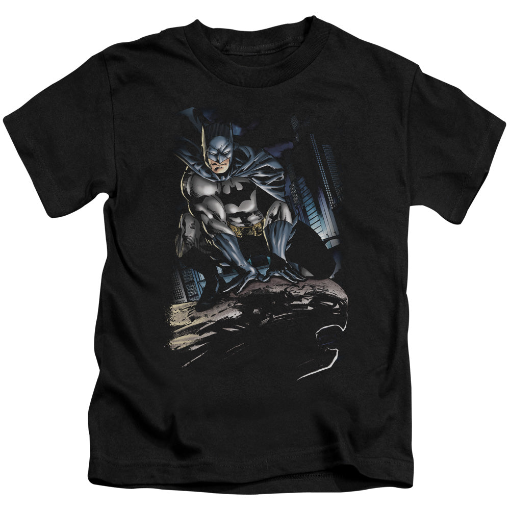 BATMAN PERCHED - S/S JUVENILE 18/1 - BLACK - T-Shirt