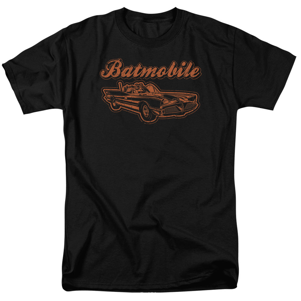 Batman - Batmobile - Short Sleeve Adult 18/1 - Black T-shirt