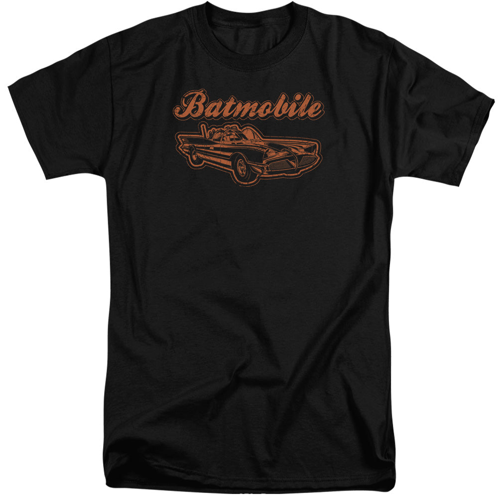 Batman - Batmobile - Short Sleeve Adult Tall - Black T-shirt