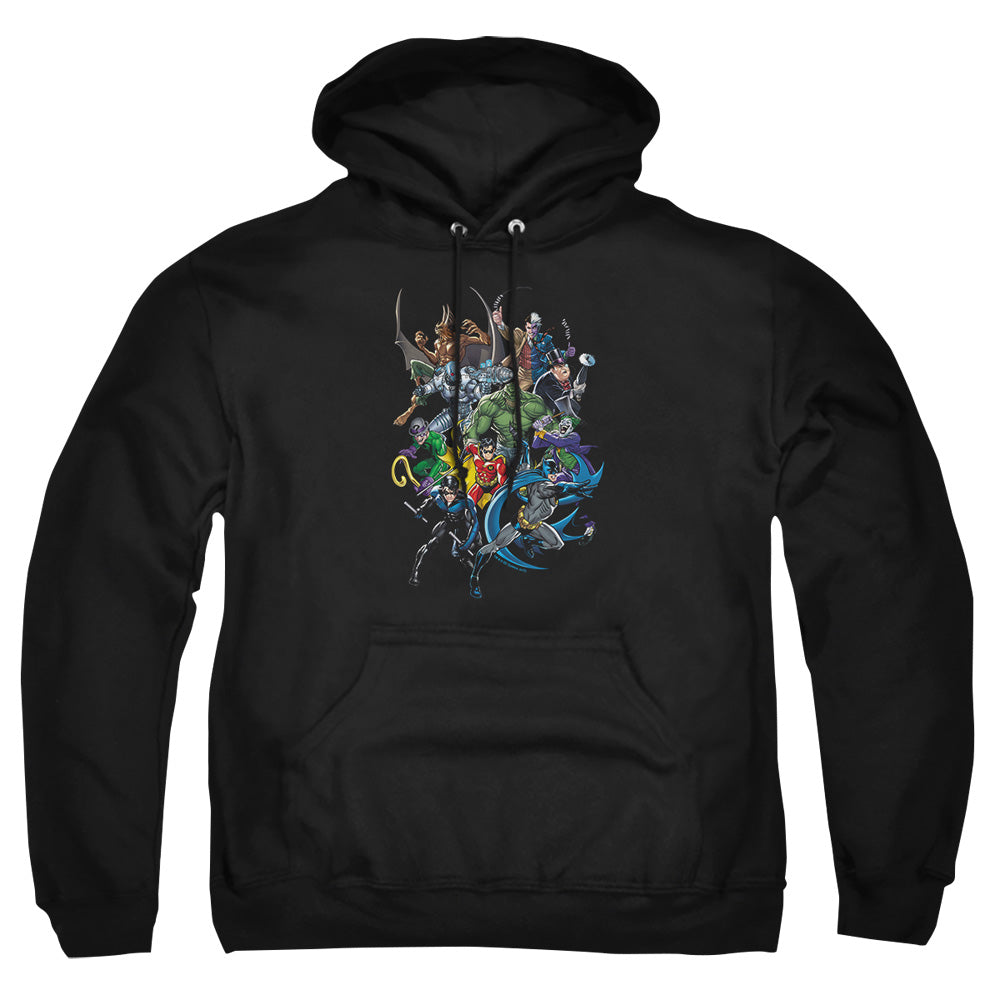 Batman - Saints And Psychos - Adult Pull-over Hoodie - Black