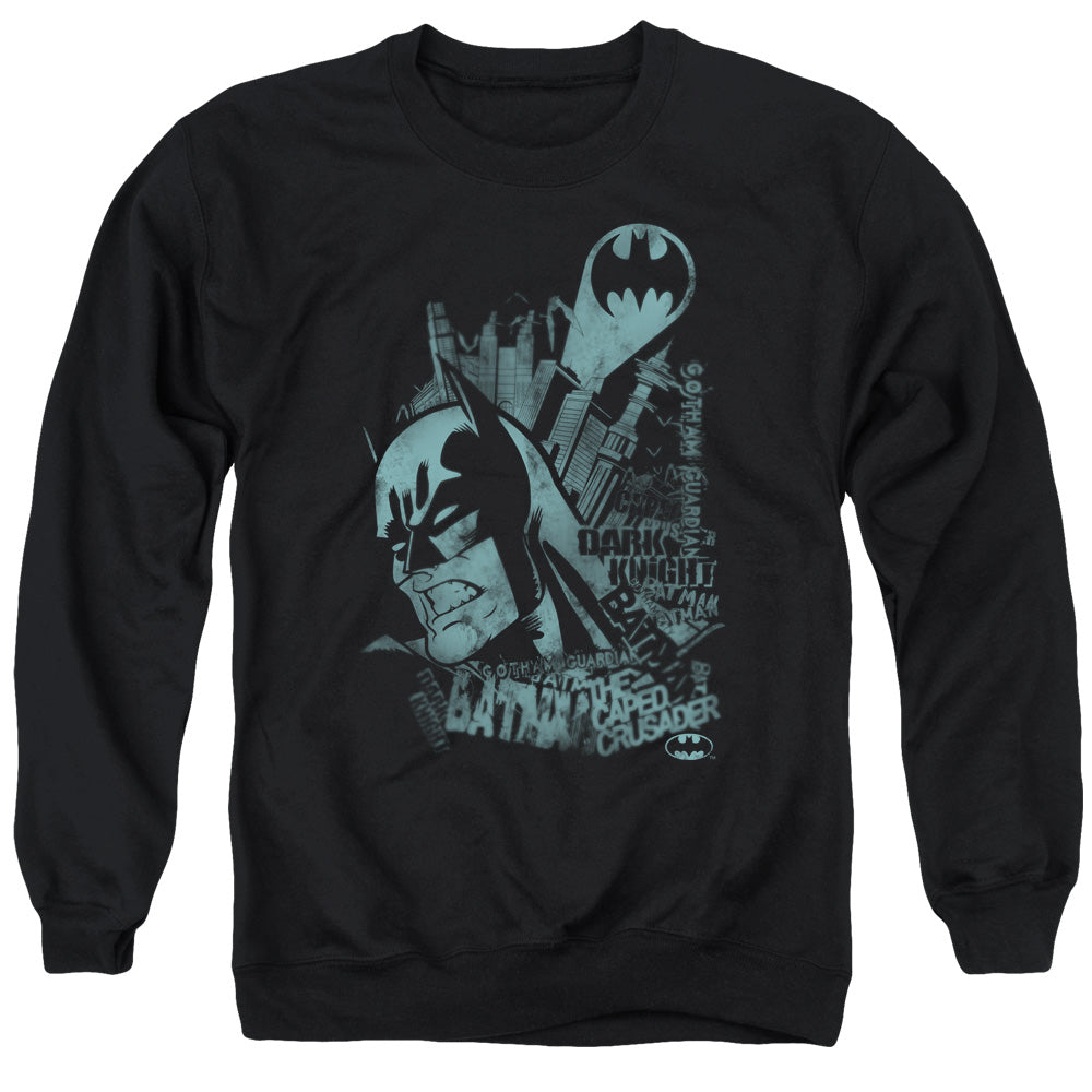 Batman - Gritted Teeth - Adult Crewneck Sweatshirt - Black