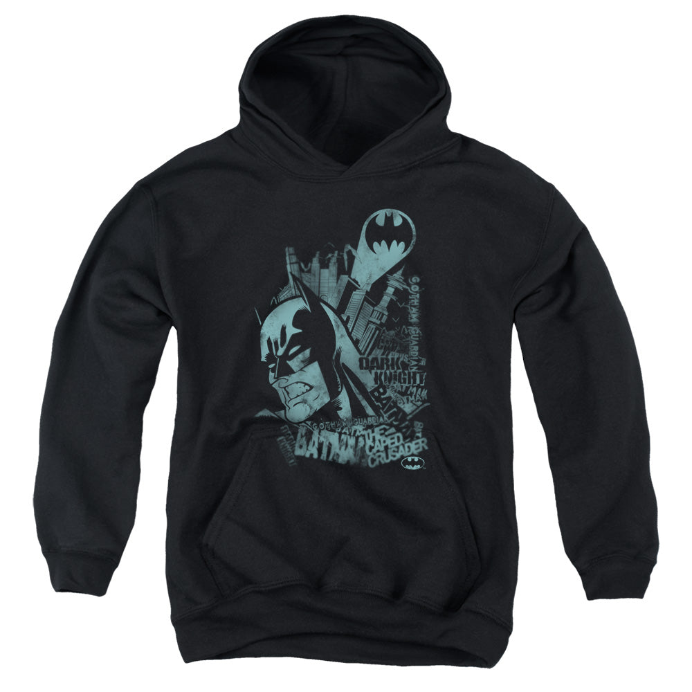 Batman Gritted Teeth-youth Pull-over Hoodie - Black