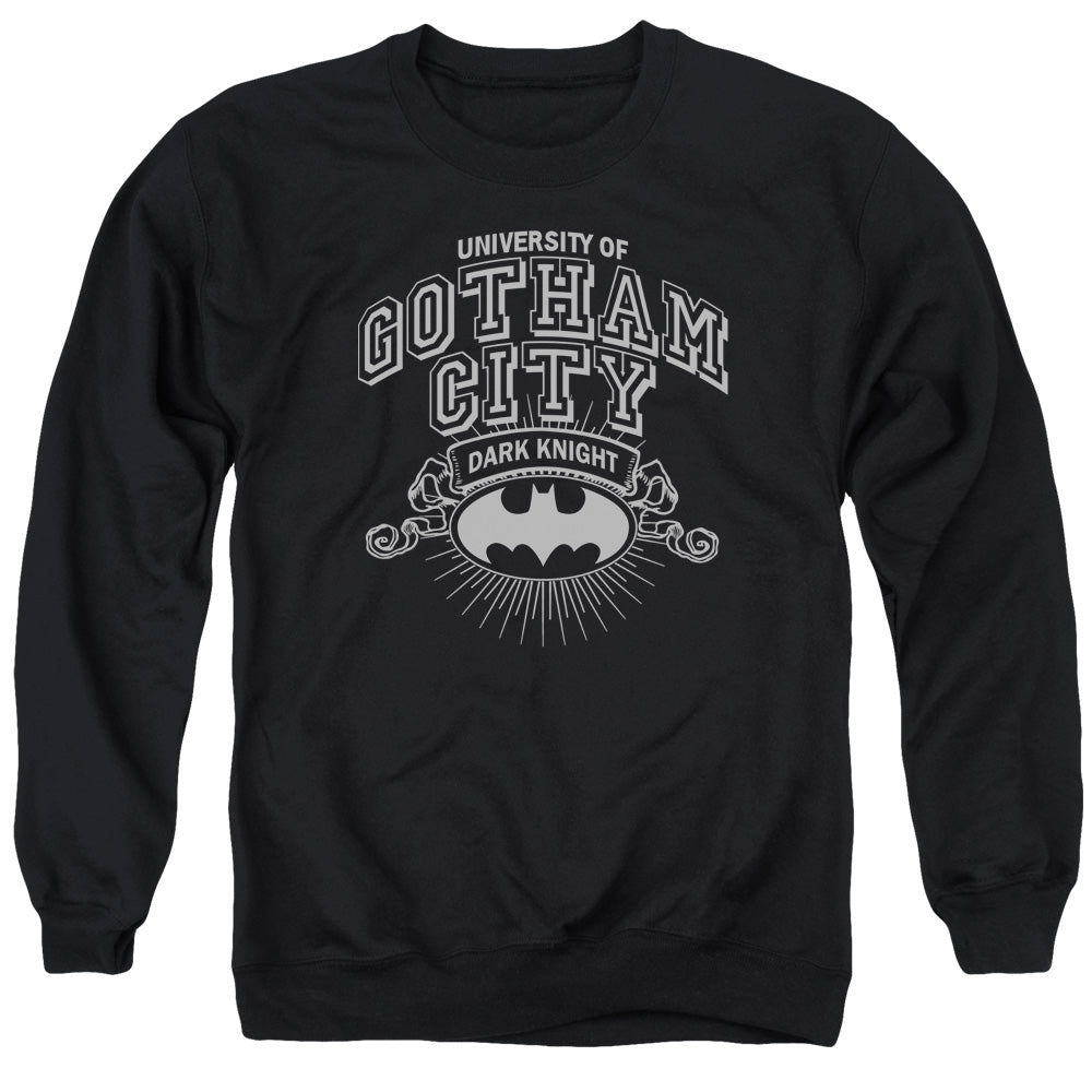 Batman - University Of Gotham - Adult Crewneck Sweatshirt - Black