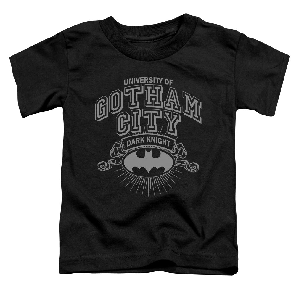 Batman - University Of Gotham - Short Sleeve Toddler Tee - Black T-shirt