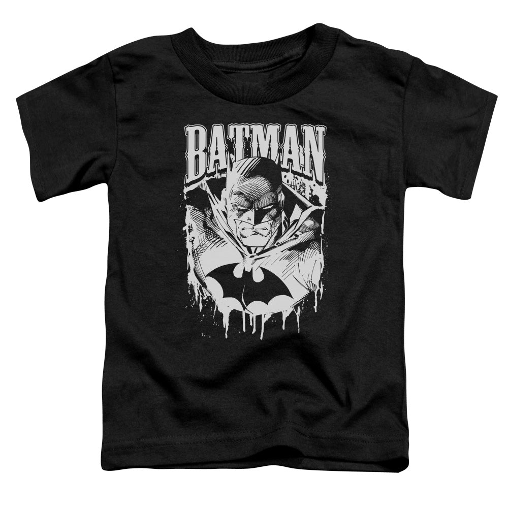 BATMAN BAT METAL - S/S TODDLER TEE - BLACK - T-Shirt