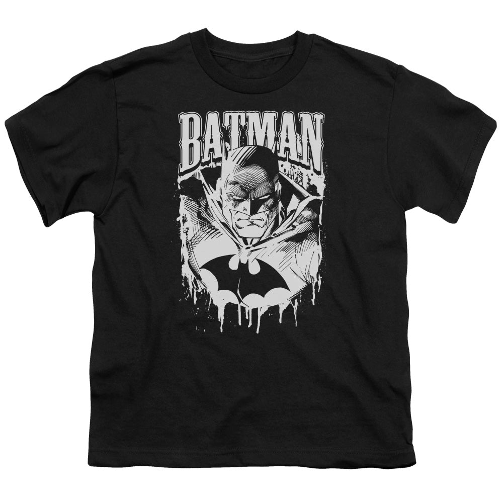 Batman - Bat Metal - Short Sleeve Youth 18/1 - Black T-shirt