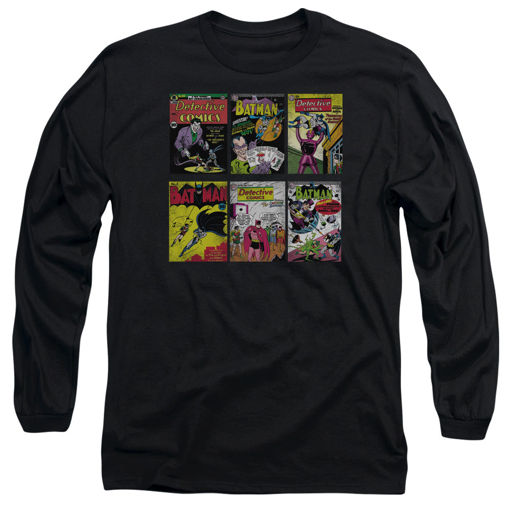 Batman - Bm Covers - Long Sleeve Adult 18/1 - Black T-shirt