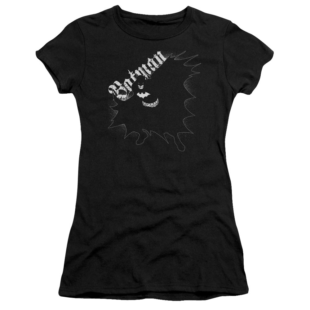 Batman - Darkness - Short Sleeve Junior Sheer - Black T-shirt
