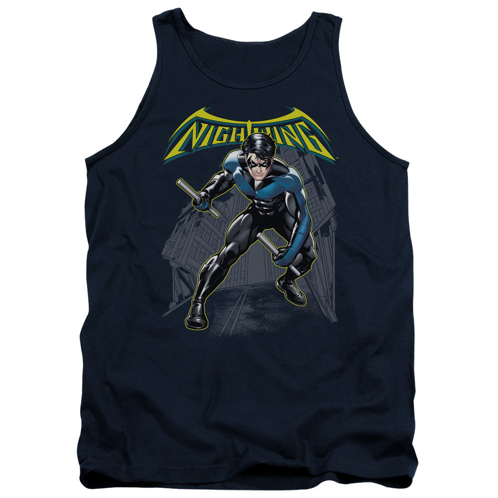 Batman - Nightwing - Adult Tank - Navy