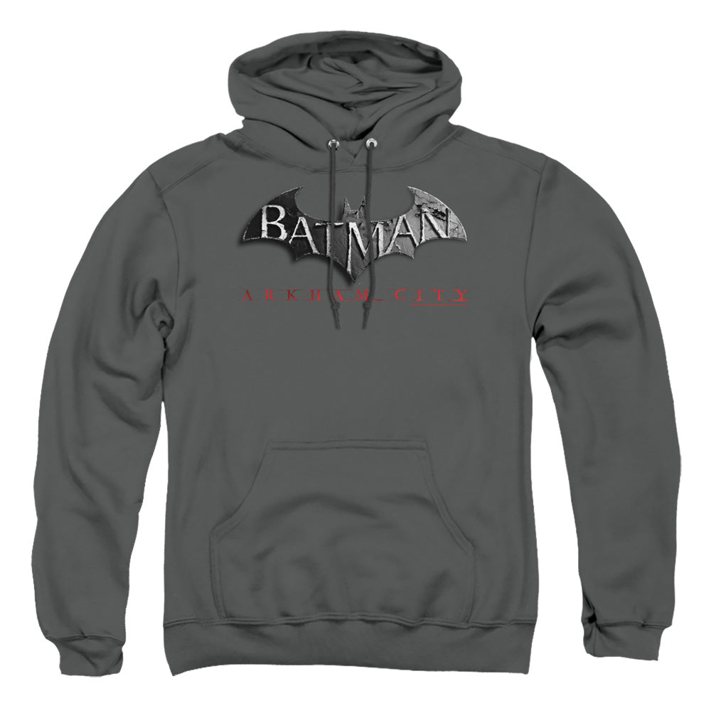 Arkham City - Logo - Adult Pull-over Hoodie - Charcoal