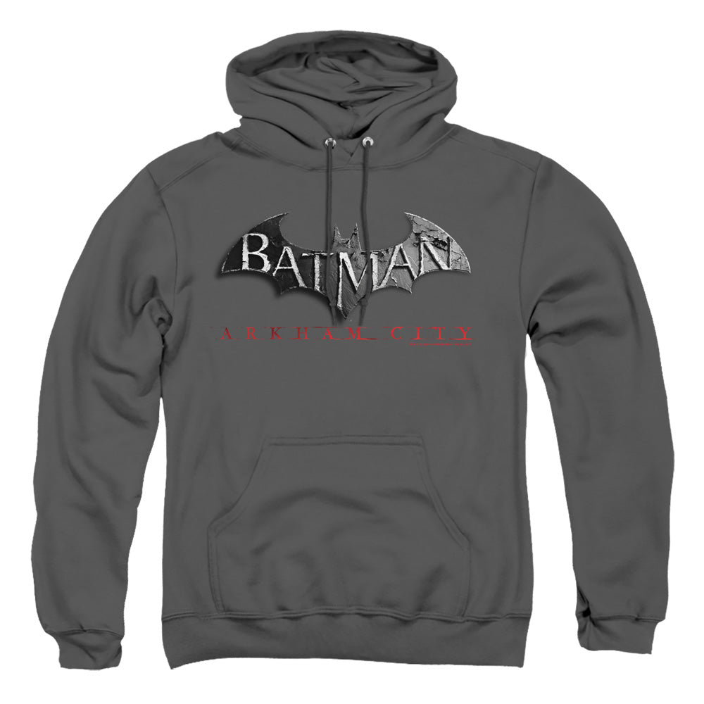 Arkham City - Logo - Adult Pull-over Hoodie - Charcoal