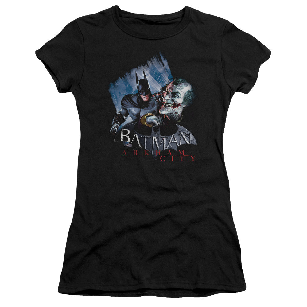 Arkham City - Jokes On You! - Short Sleeve Junior Sheer - Black T-shirt